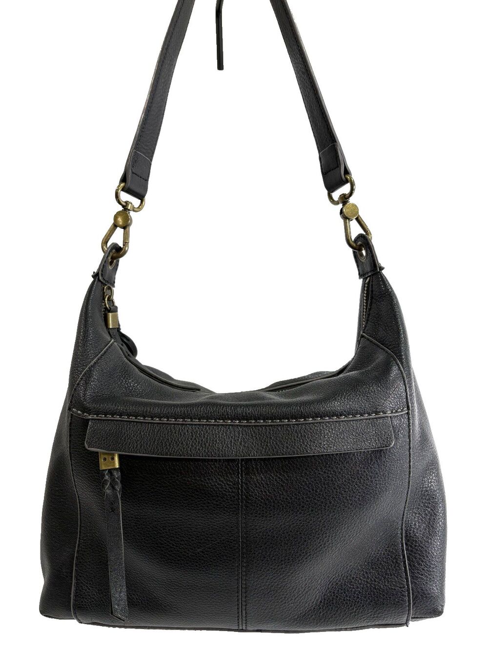 The Sak Alameda Hobo Bag Premium Large Leather Women's Handbag Black Purse - Picture 6 of 10
